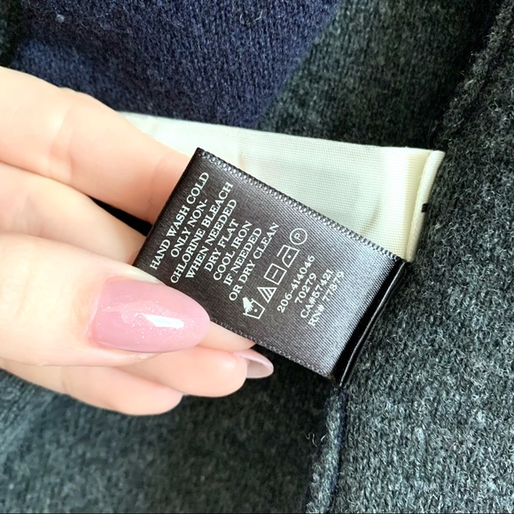 ANN TAYLOR Wool Cardigan Blue/Gray Size S - Picture 8 of 8